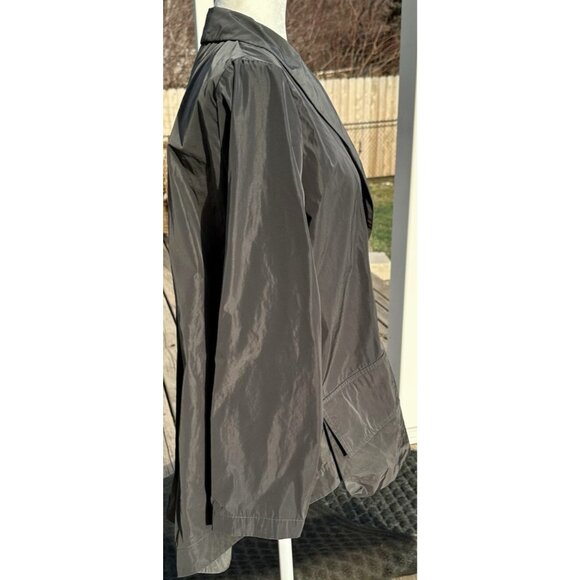 SUN KIM Vienna Parachute Jacket Sz Med Blk Lightweight Blazer Career Office Goth - Picture 2 of 9